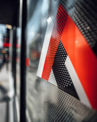 Perforated Window Vinyl