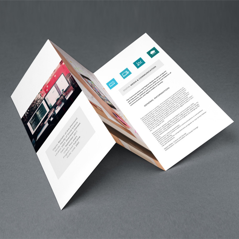 brochures 100lb uv high gloss folded brochures