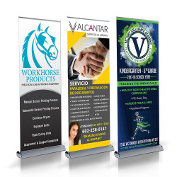 Pull Up Banners - 13oz PET Smooth Vinyl